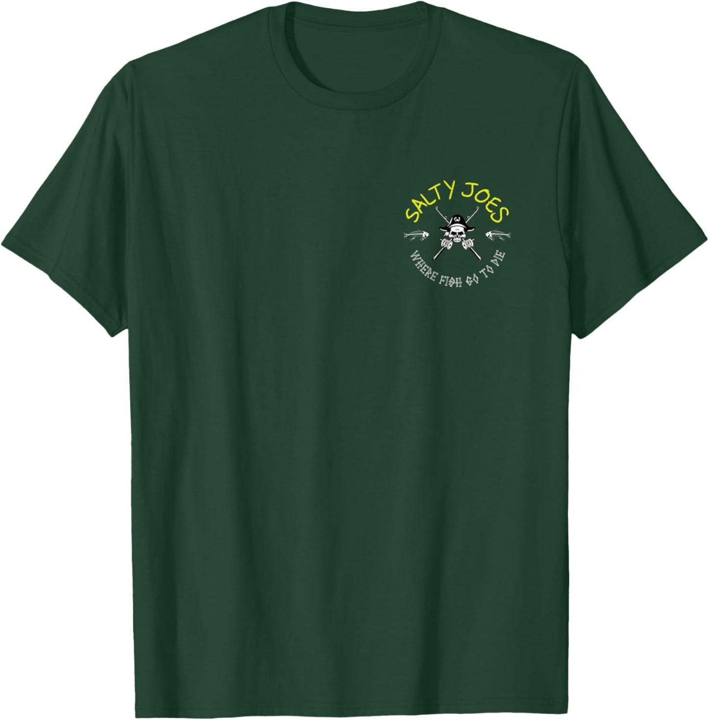 Salty Joe's Poles and Skulls Logo Graphic T-Shirt - T-Shirt | Forest
