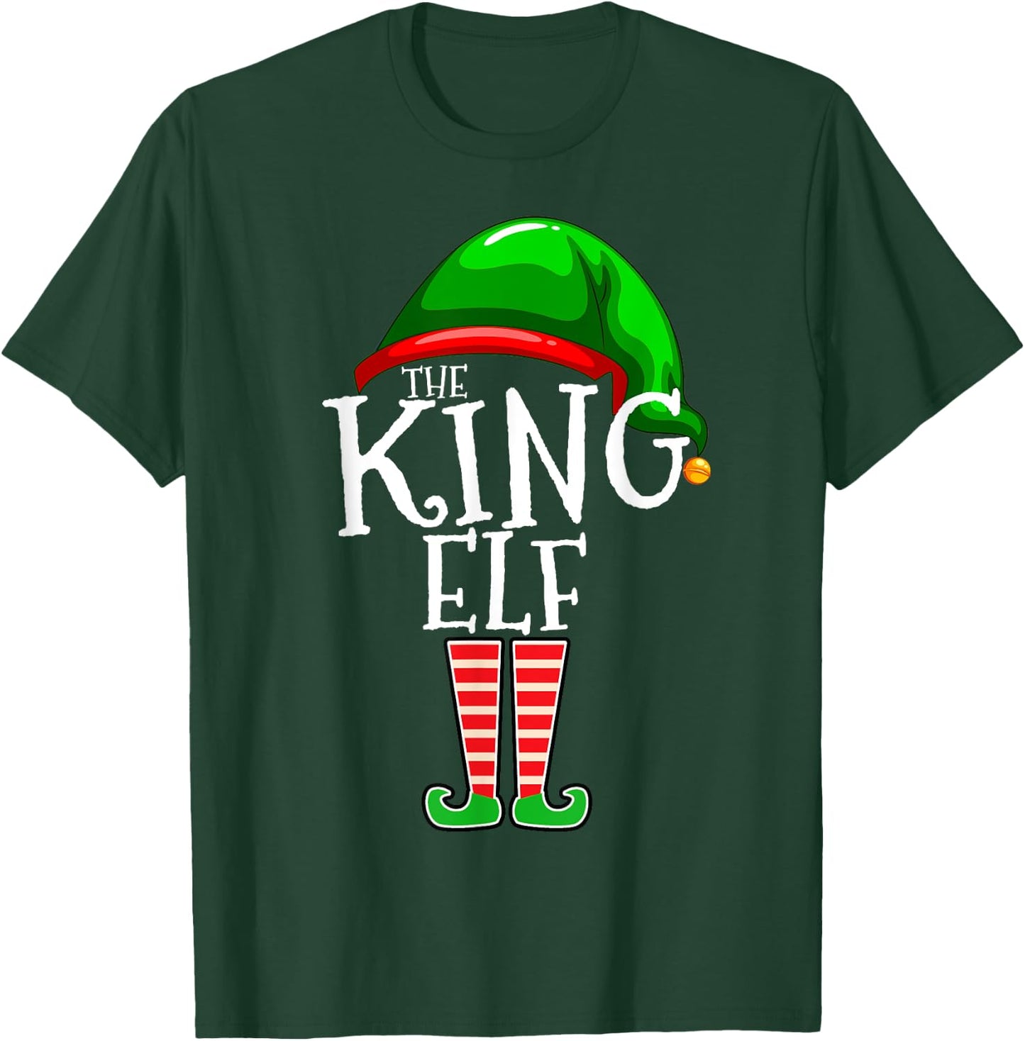 The King Elf Family Matching Group Christmas Gift Couple T-Shirt - T-Shirt | Forest