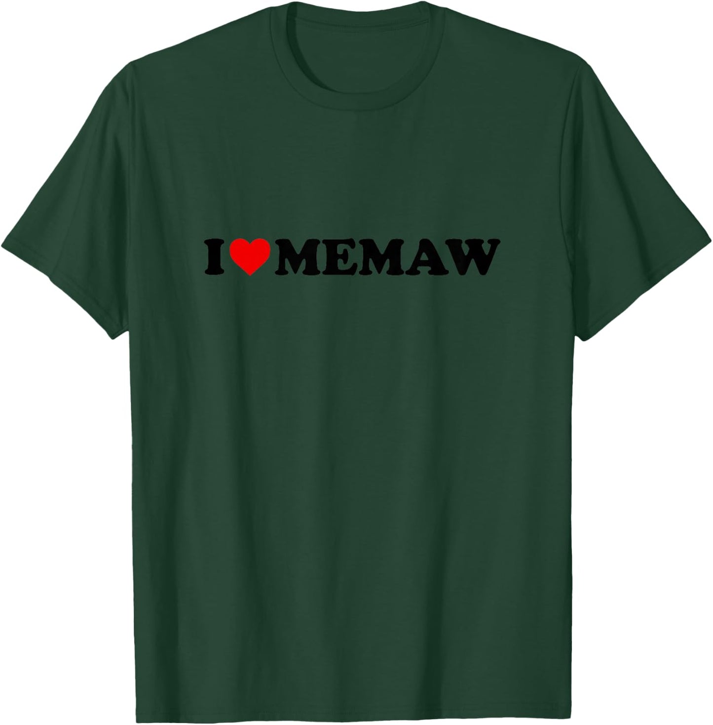 Kids I Love Memaw Shirt For Boy Girl Toddler Children Youth T-Shirt - T-Shirt | Forest