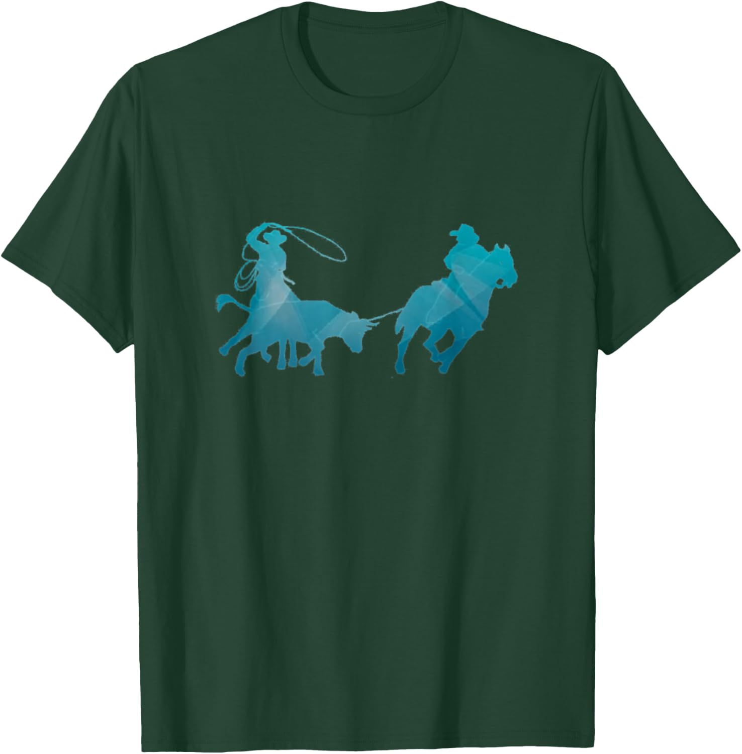 Team Roping Rodeo and Apparel Kids Adults Western Roping Black Small T-Shirt - T-Shirt | Forest