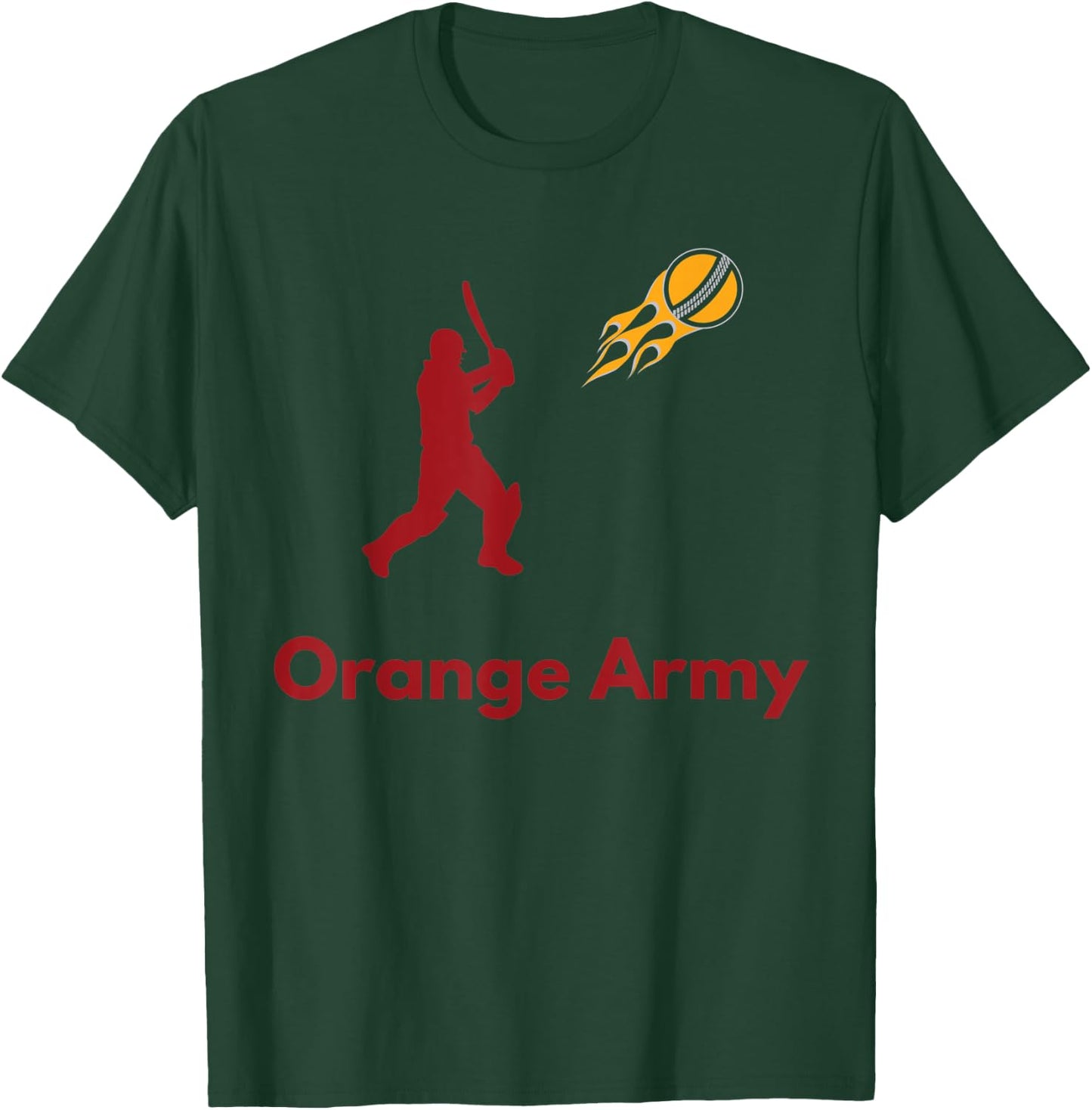 Hyderabad Cricket Fans Orange Army T-Shirt - T-Shirt | Forest