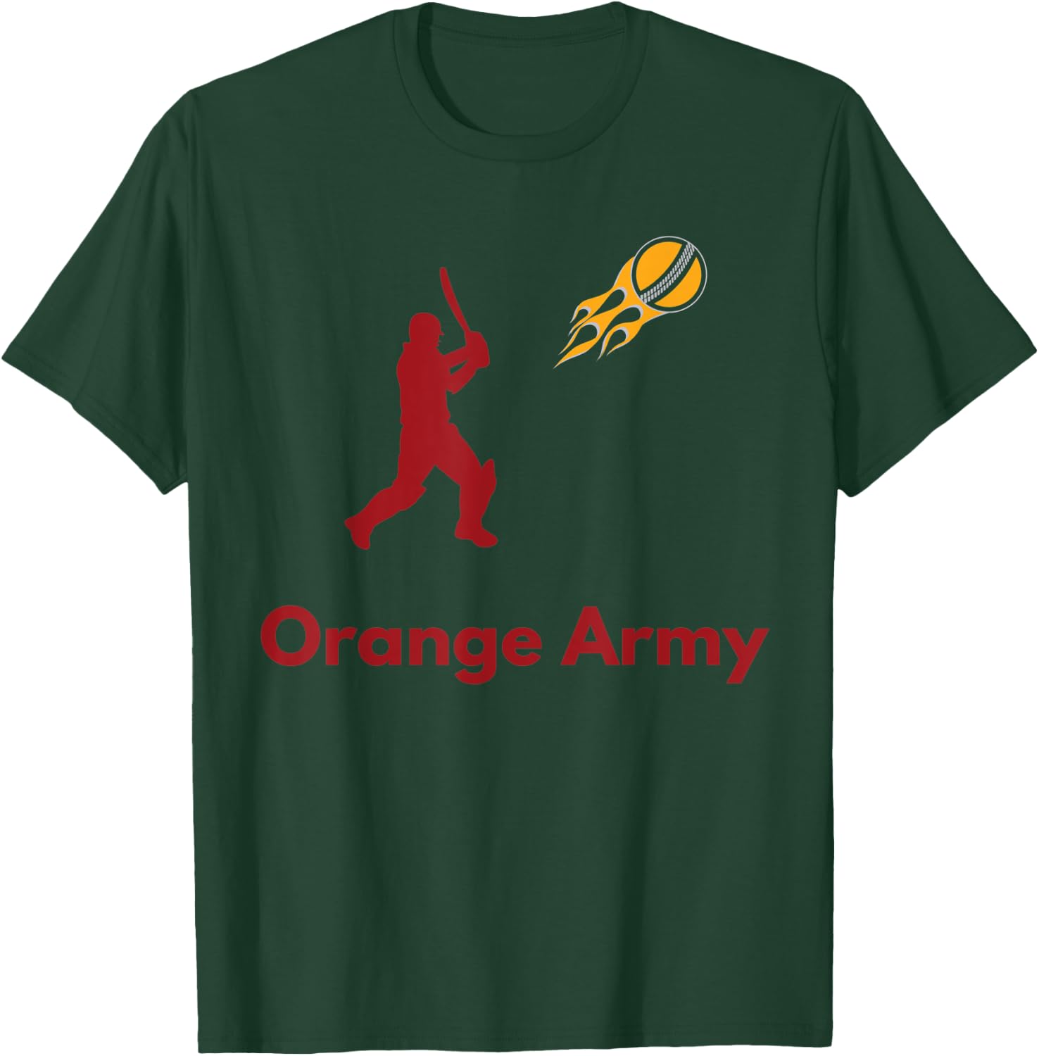 Hyderabad Cricket Fans Orange Army T-Shirt - T-Shirt | Forest