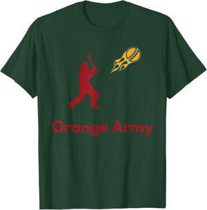 Hyderabad Cricket Fans Orange Army T-Shirt - T-Shirt | Forest