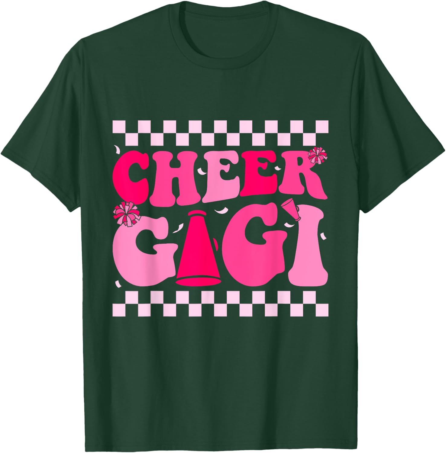 Cheer Gigi Cheerleading Cheerleader Grandma Women Cheer T-Shirt - T-Shirt | Forest