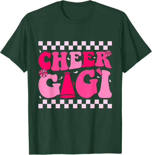 Cheer Gigi Cheerleading Cheerleader Grandma Women Cheer T-Shirt - T-Shirt | Forest