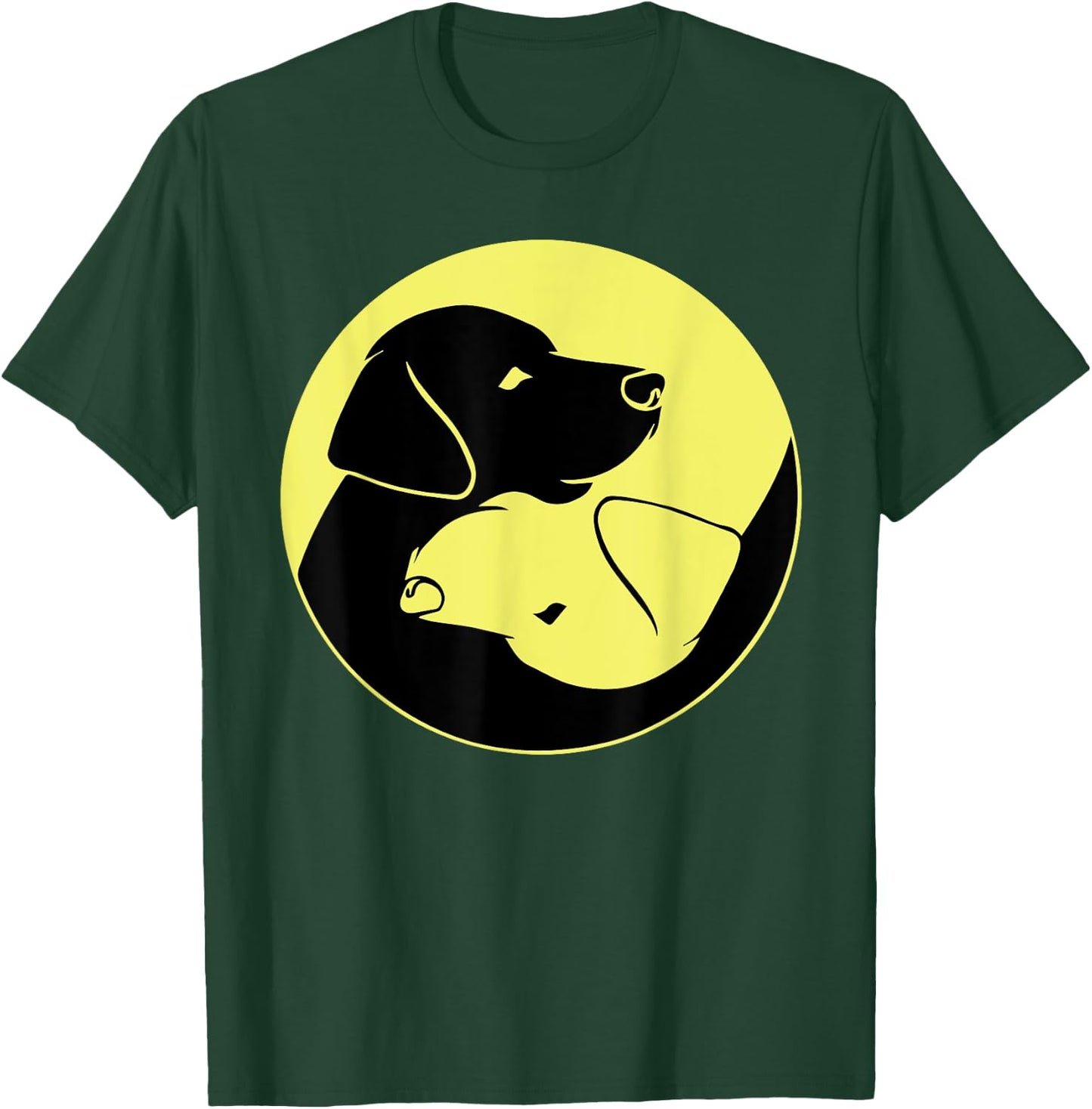 Funny Labrador Gift Women Cool Yellow And Black Lab T-Shirt - T-Shirt | Forest