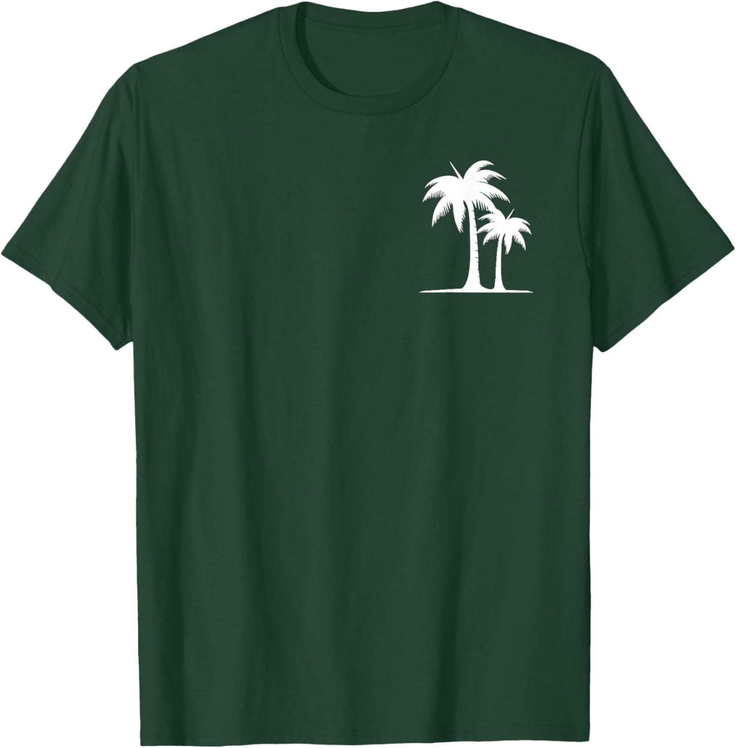 Cool Summer Vacation Men Women Beach Palm Tree T-Shirt - T-Shirt | Forest