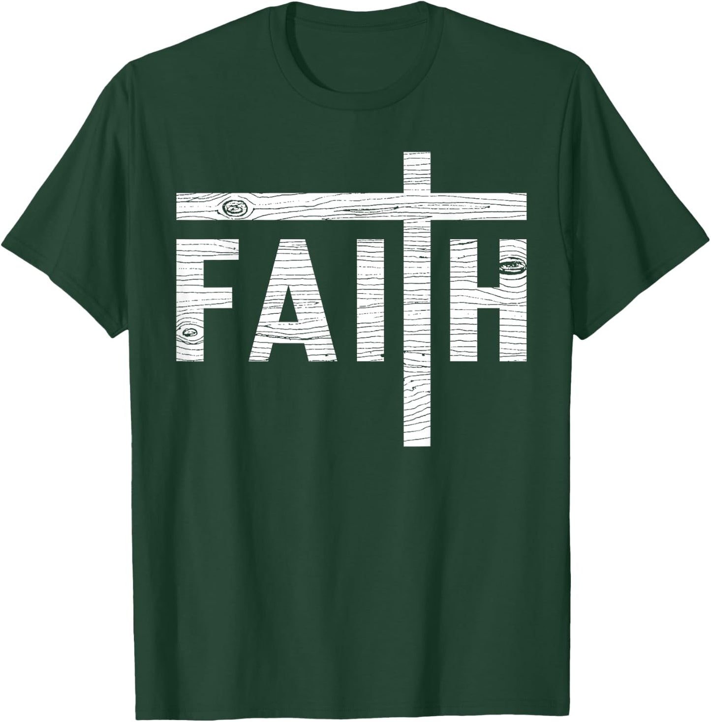 Christian Faith And Cross Jesus Believer Gift Women T-Shirt - T-Shirt | Forest