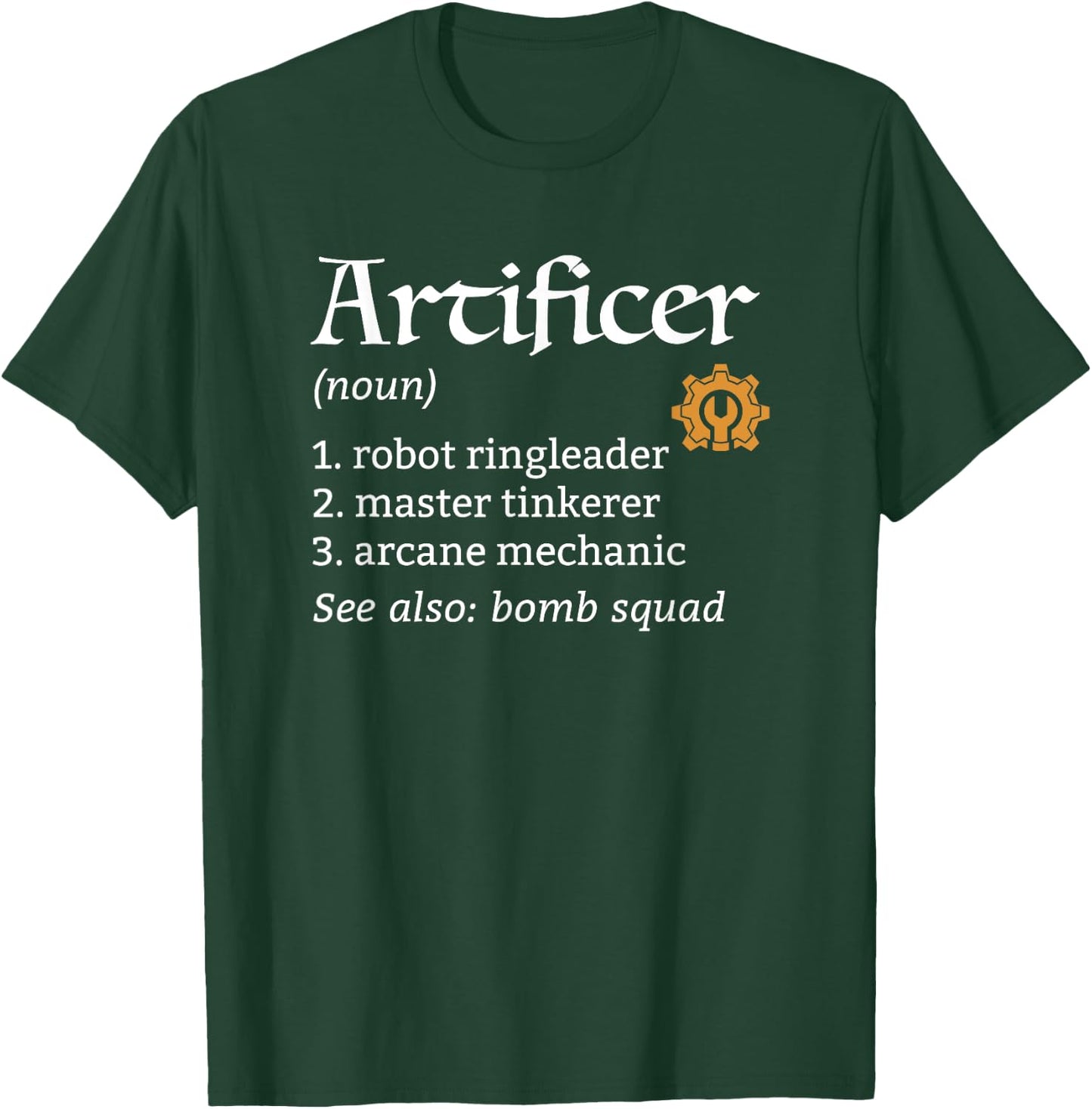 Artificer Definition T-Shirt - T-Shirt | Forest