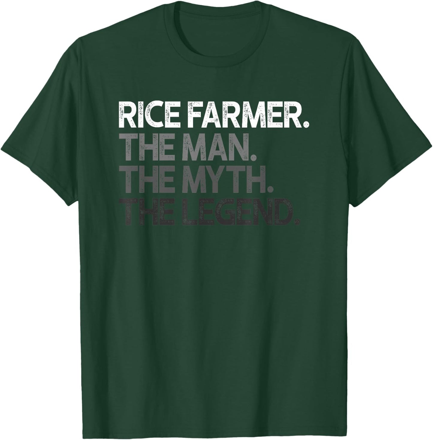 Rice Farmer The Man Myth Legend Gift T-Shirt - T-Shirt | Forest