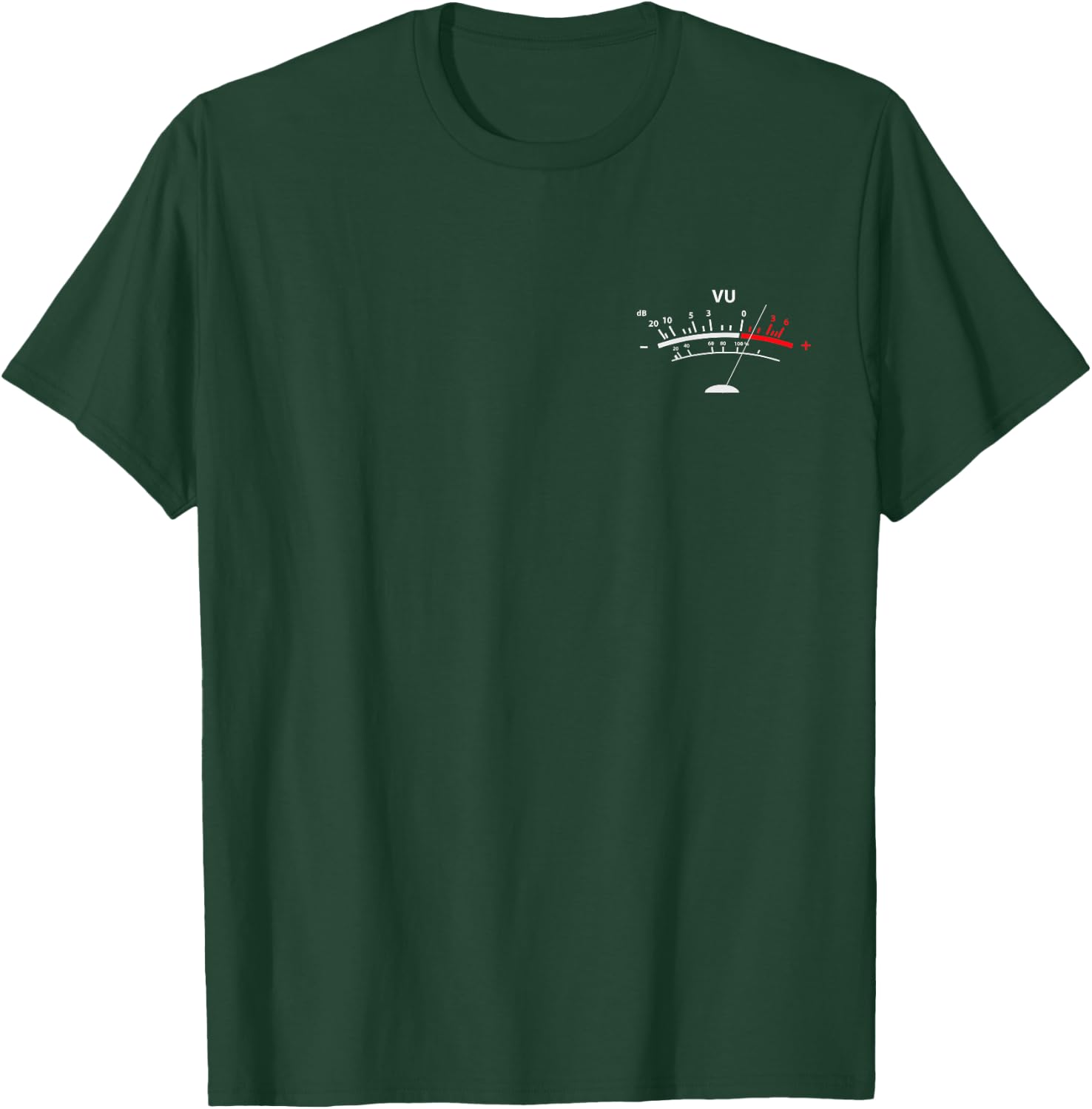Retro VU Meter Vintage DJ Audio Stereo Music Sound T-Shirt - T-Shirt | Forest