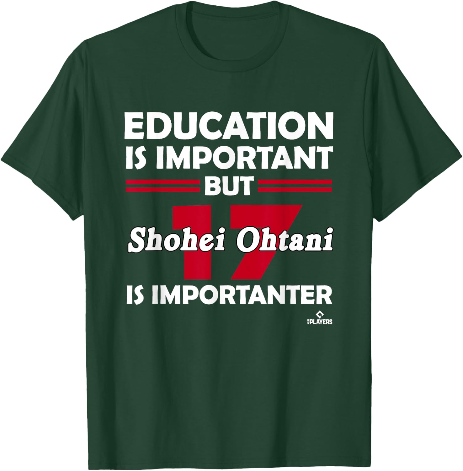 Shohei Ohtani Education is Important T-Shirt - T-Shirt | Forest