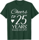 Cheers To 25 Years Married Couples 25th Wedding Anniversary T-Shirt - T-Shirt | Forest