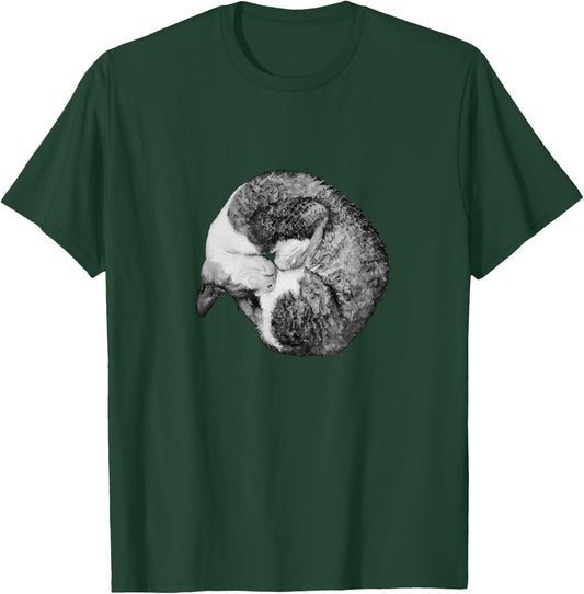 Adorable Wrap Around Cat Cornish Rex Men Women Kids T-Shirt - T-Shirt | Forest