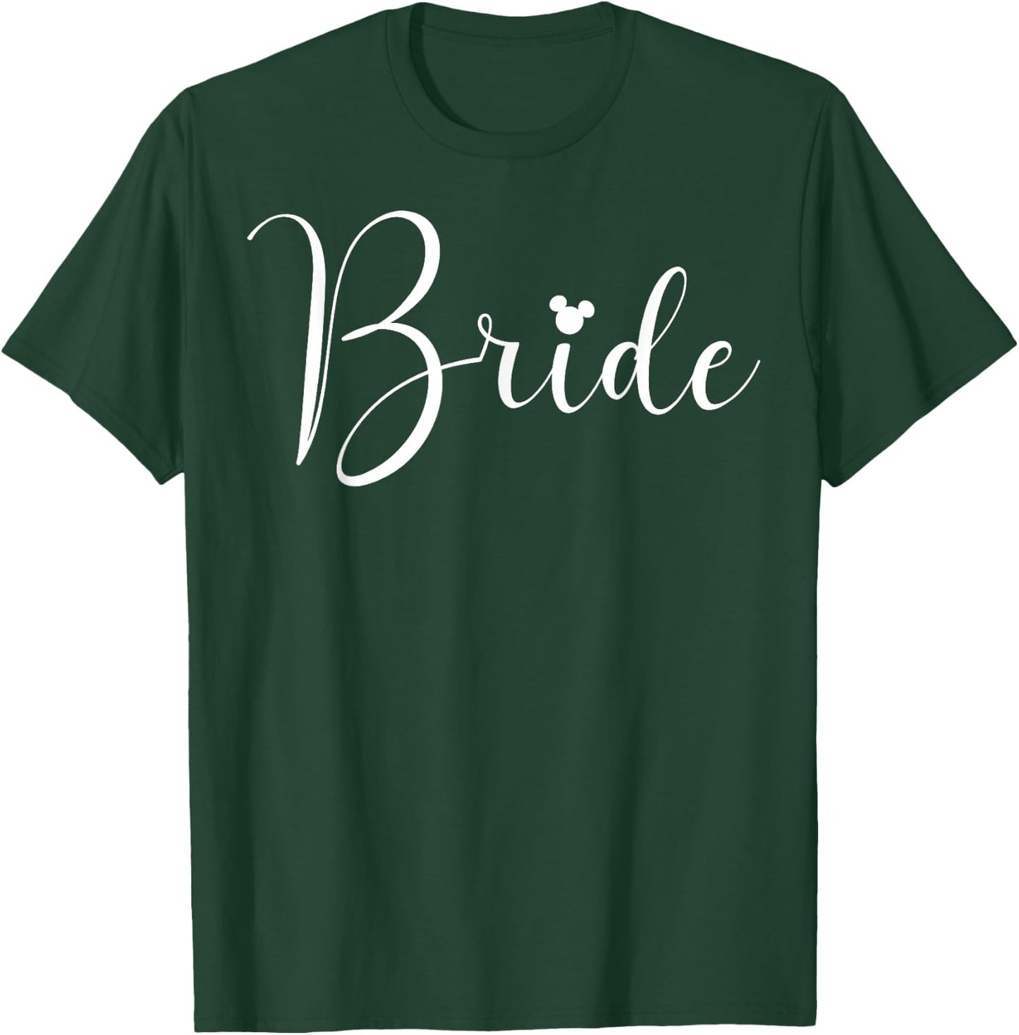 Disney Mickey and Friends Bride Simple Text T-Shirt - T-Shirt | Forest