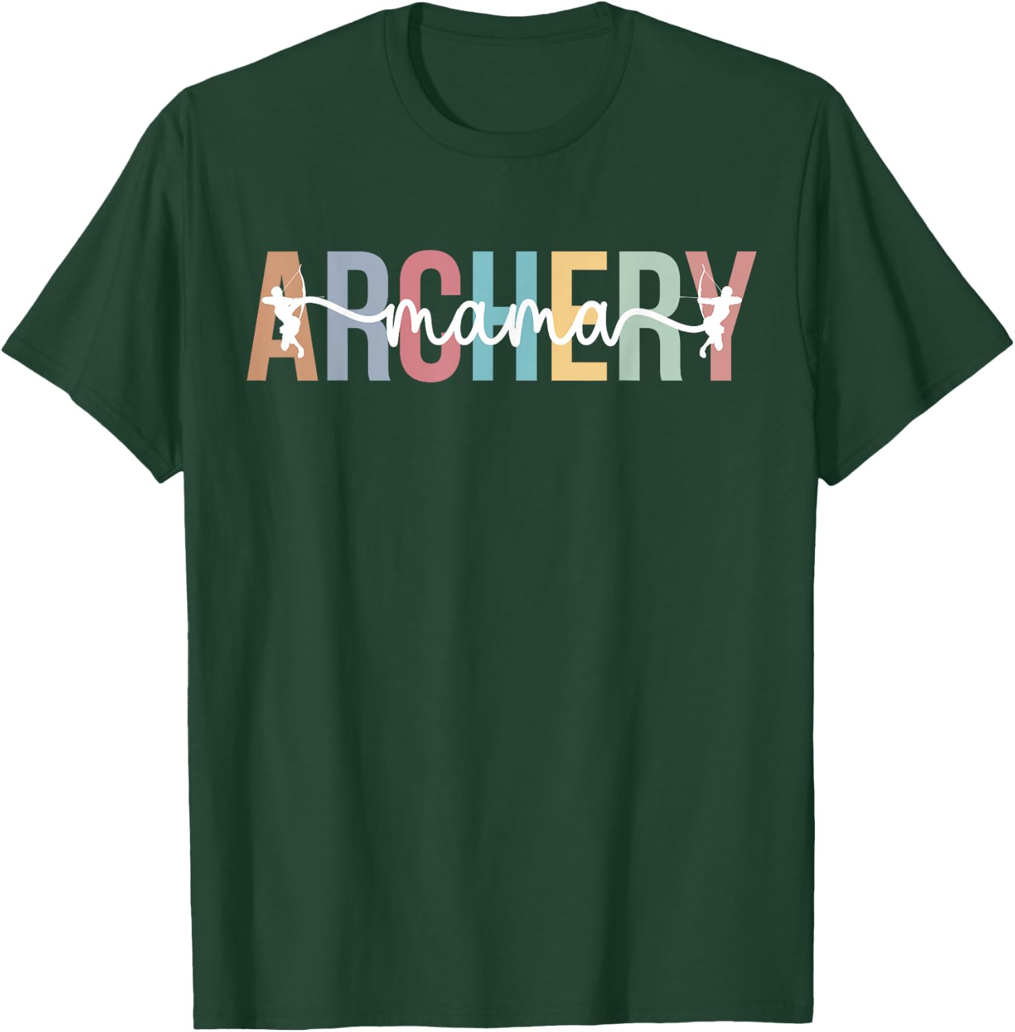 Archery Mama Proud Archery Mom Of An Archer Mother T-Shirt - T-Shirt | Forest
