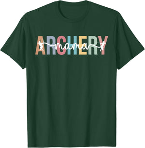Archery Mama Proud Archery Mom Of An Archer Mother T-Shirt - T-Shirt | Forest