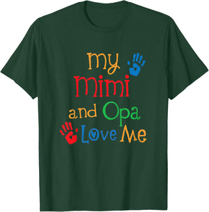 Kids My Mimi and Opa Love Me T-Shirt - T-Shirt | Forest