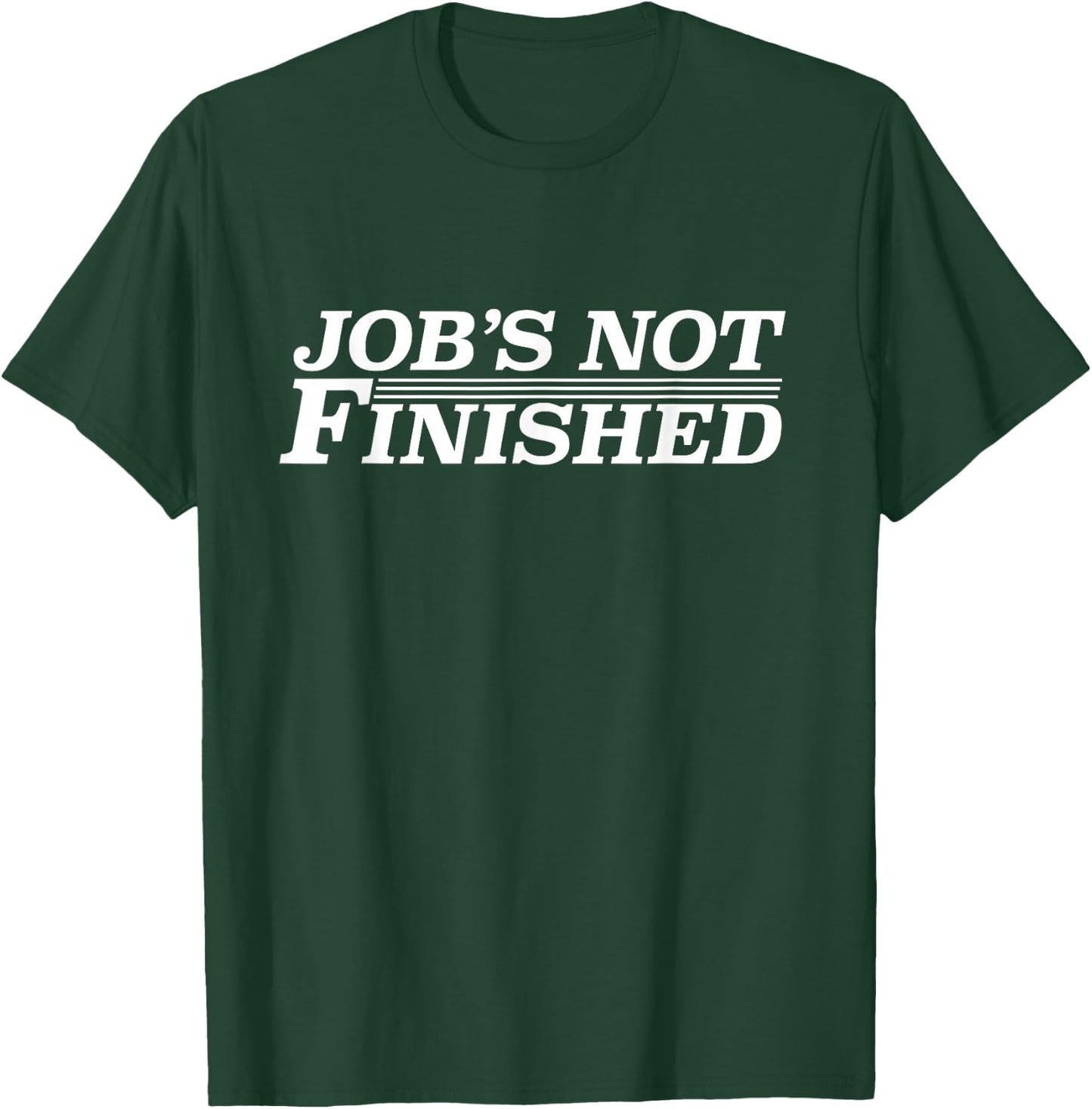 Job's Not Finished & Apparel - Basketball - Men's Adult - Black - Small - Short Sleeve - Classic Fit - Cotton 60% Polyester 40% T-Shirt - T-Shirt | Forest