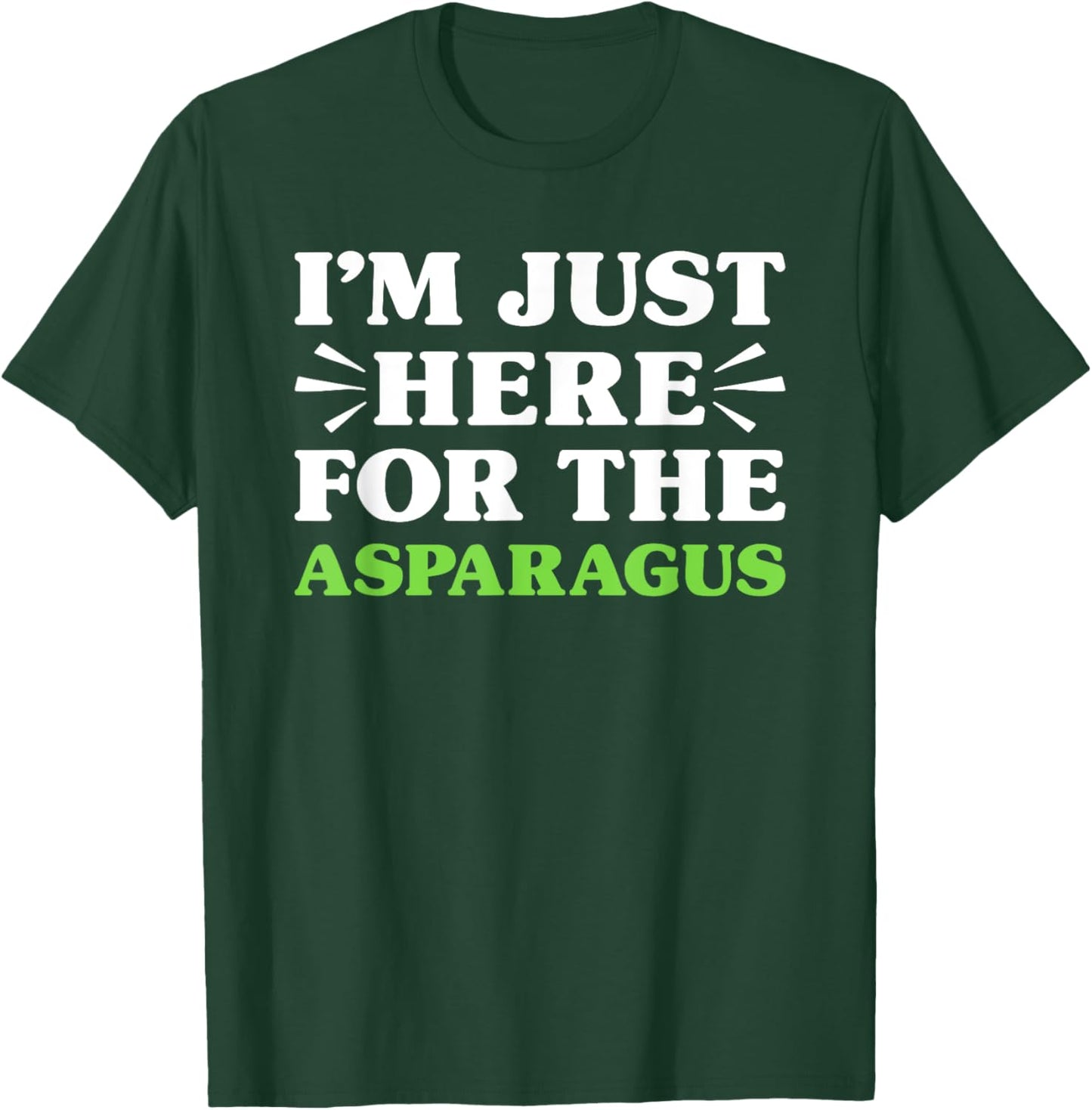 Asparagus I Love Asparagus Funny Food Lover T-Shirt - T-Shirt | Forest