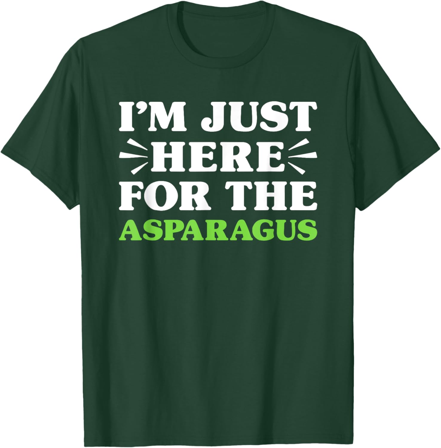 Asparagus I Love Asparagus Funny Food Lover T-Shirt - T-Shirt | Forest