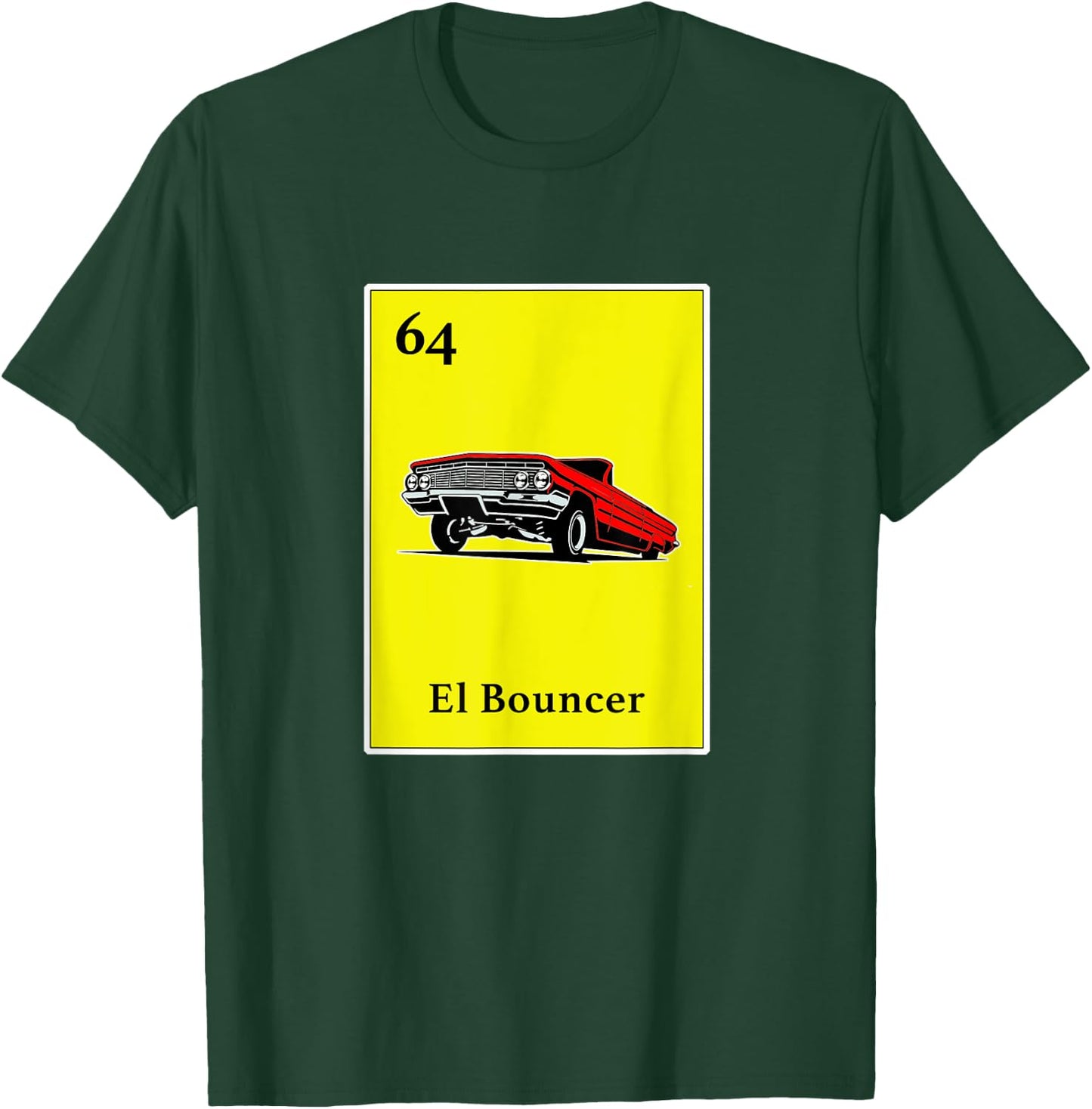 64 Impala El Bouncer Chicano Pride Shirt Mexican Kids Gifts T-Shirt - T-Shirt | Forest