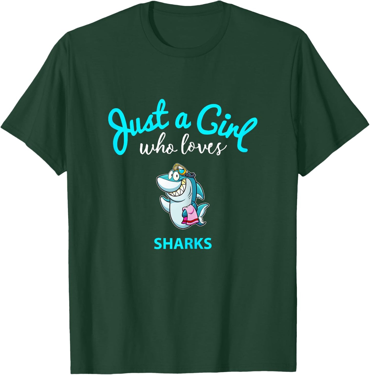 Shark Shirt for Girls | Kids Shark T-Shirt - T-Shirt | Forest