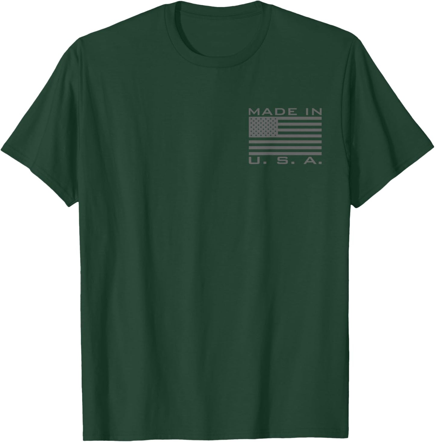Born in Usa Raised in America American Bred Us Flag (gray) T-Shirt - T-Shirt | Forest