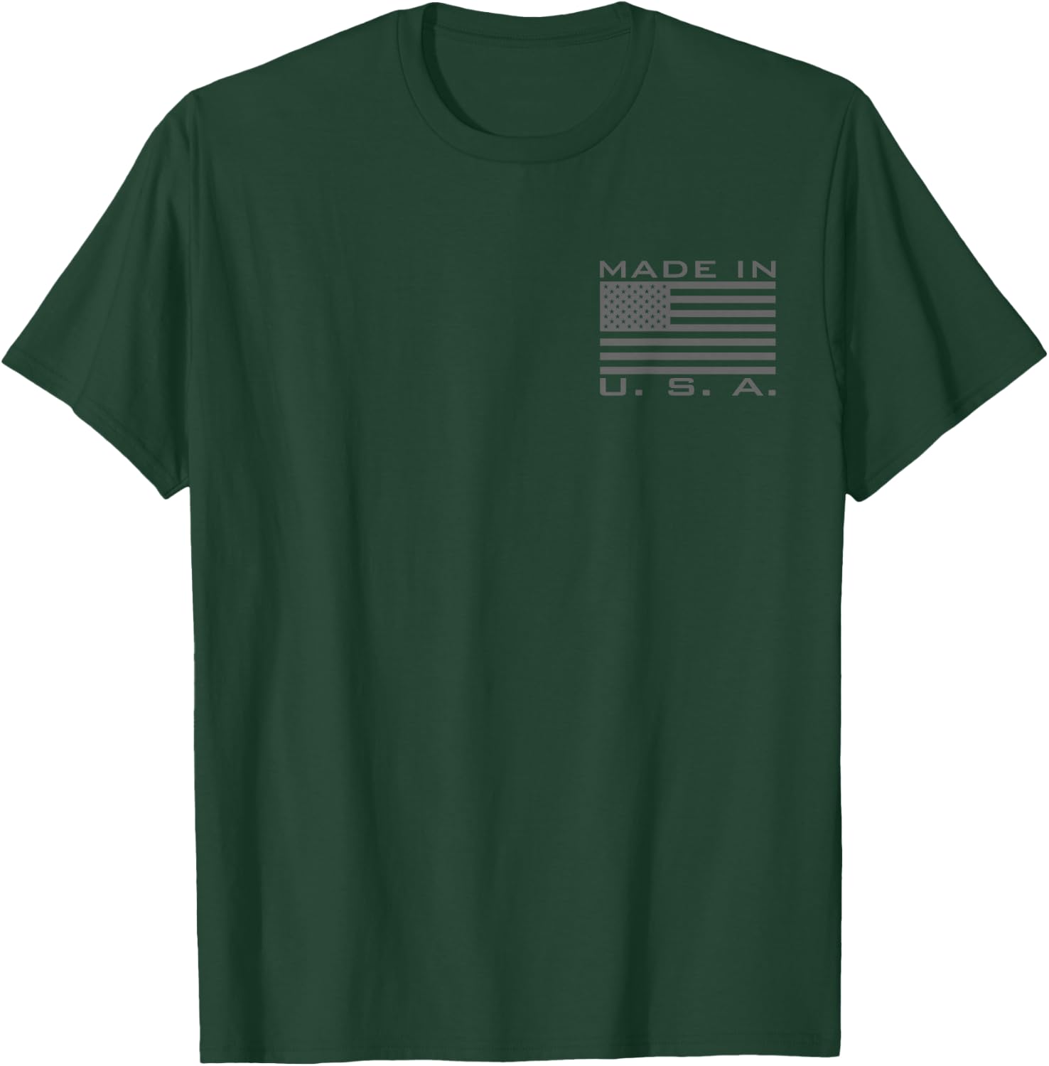 Born in Usa Raised in America American Bred Us Flag (gray) T-Shirt - T-Shirt | Forest