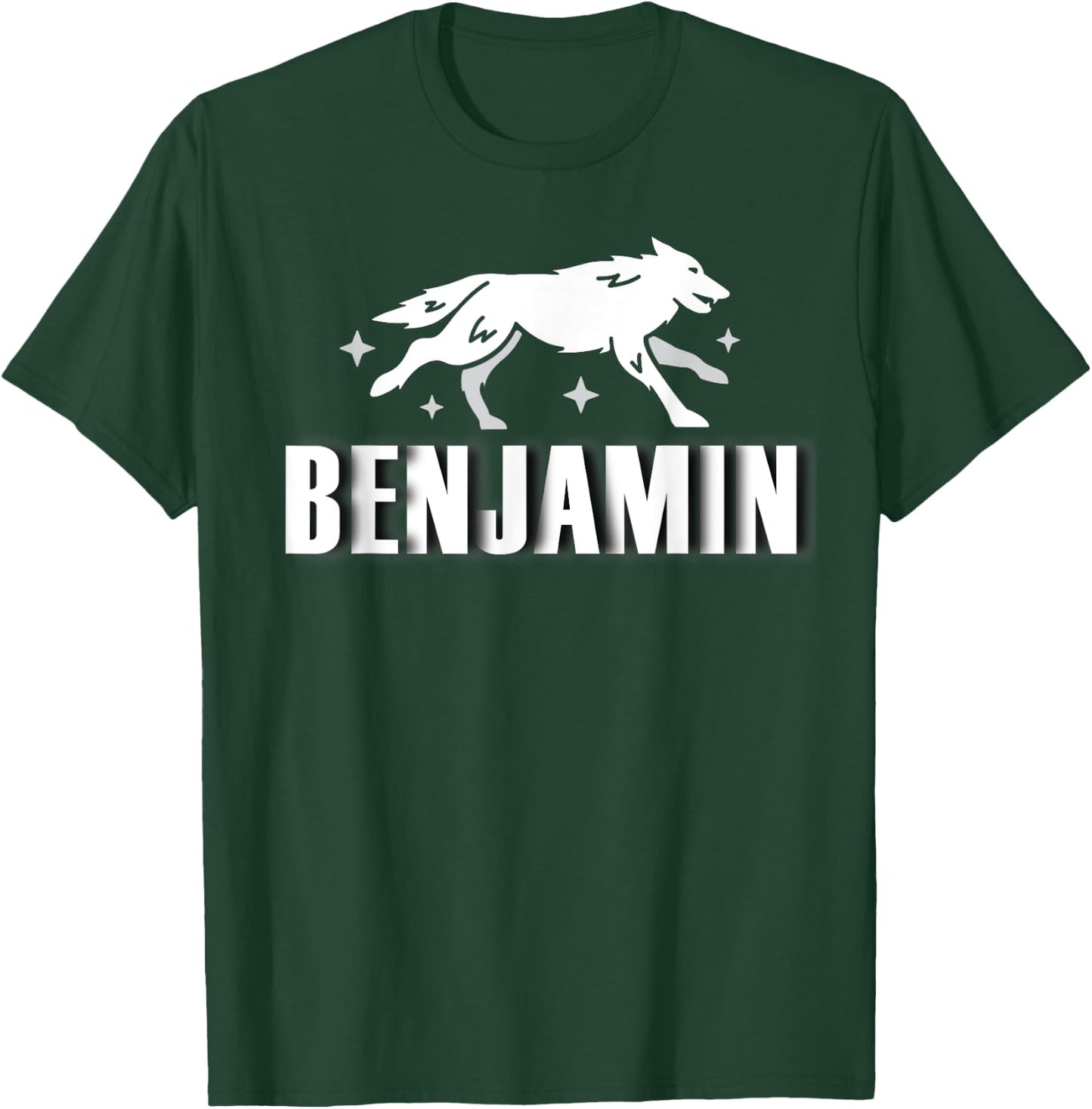 Black Hebrew Israelite Clothing Tribe of Benjamin Wolf Jacob T-Shirt - T-Shirt | Forest
