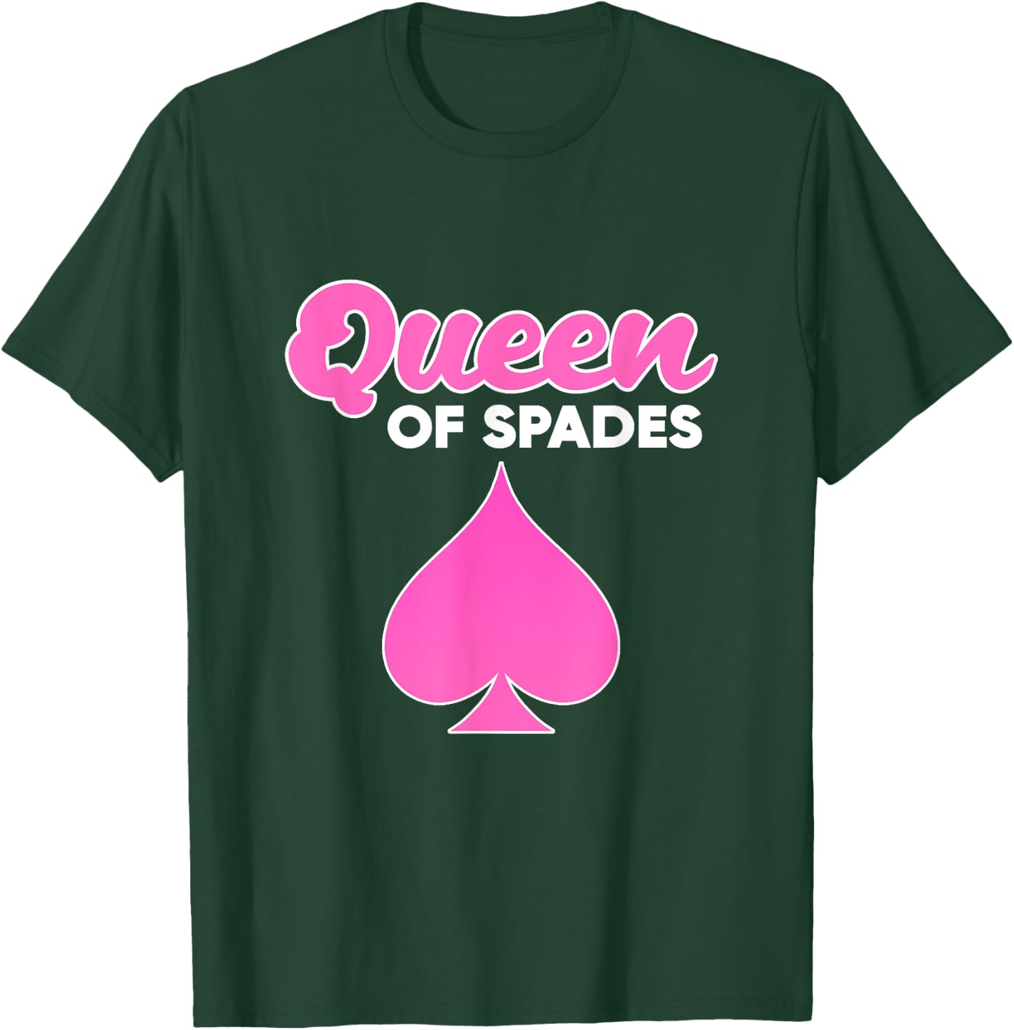 Spades Card Game Queen Spades T-Shirt - T-Shirt | Forest