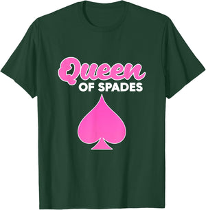 Spades Card Game Queen Spades T-Shirt - T-Shirt | Forest