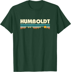 Vintage Humboldt California Mountain Retro T-Shirt - T-Shirt | Forest
