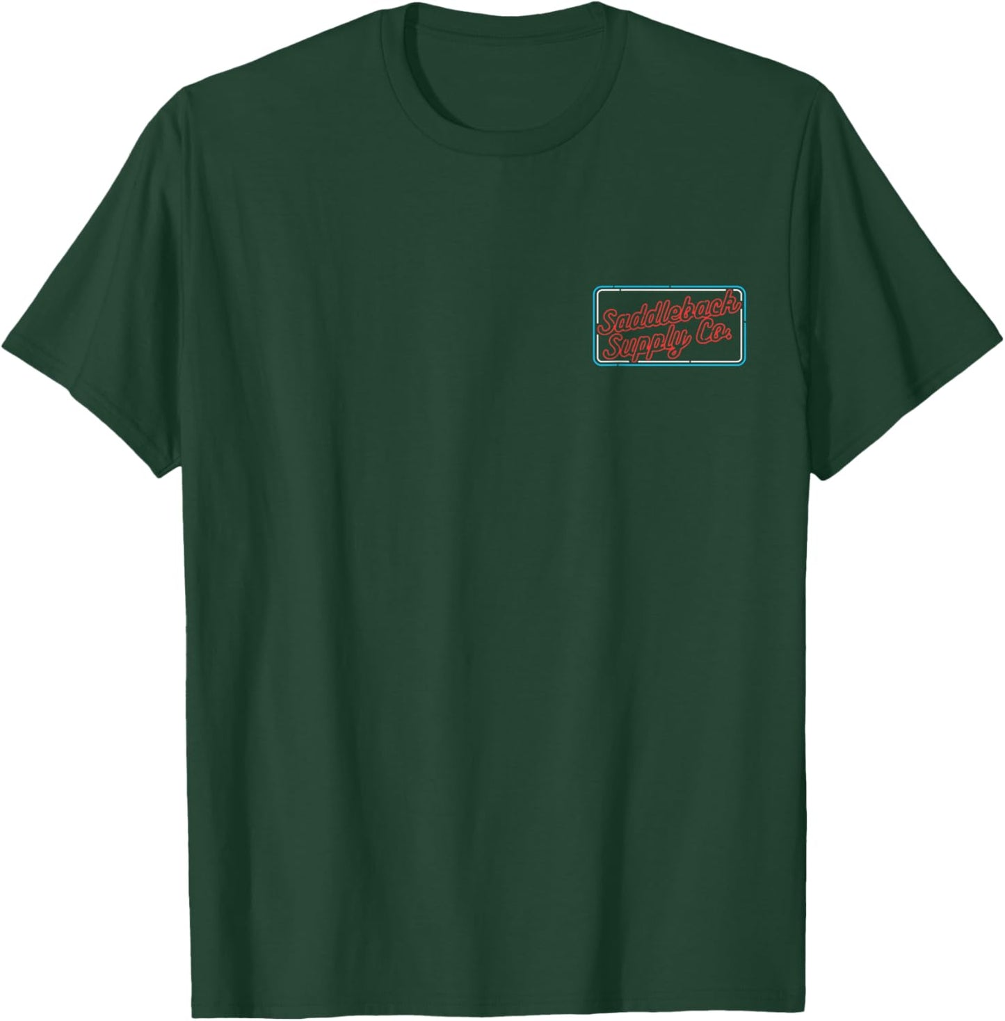 Saddleback Neon Lights Logo Lightweight Graphic T-Shirt - T-Shirt | Forest