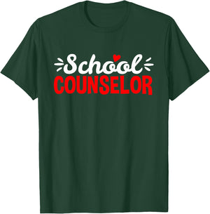 School Counselor Teacher Guidance Counseling T-Shirt - T-Shirt | Forest