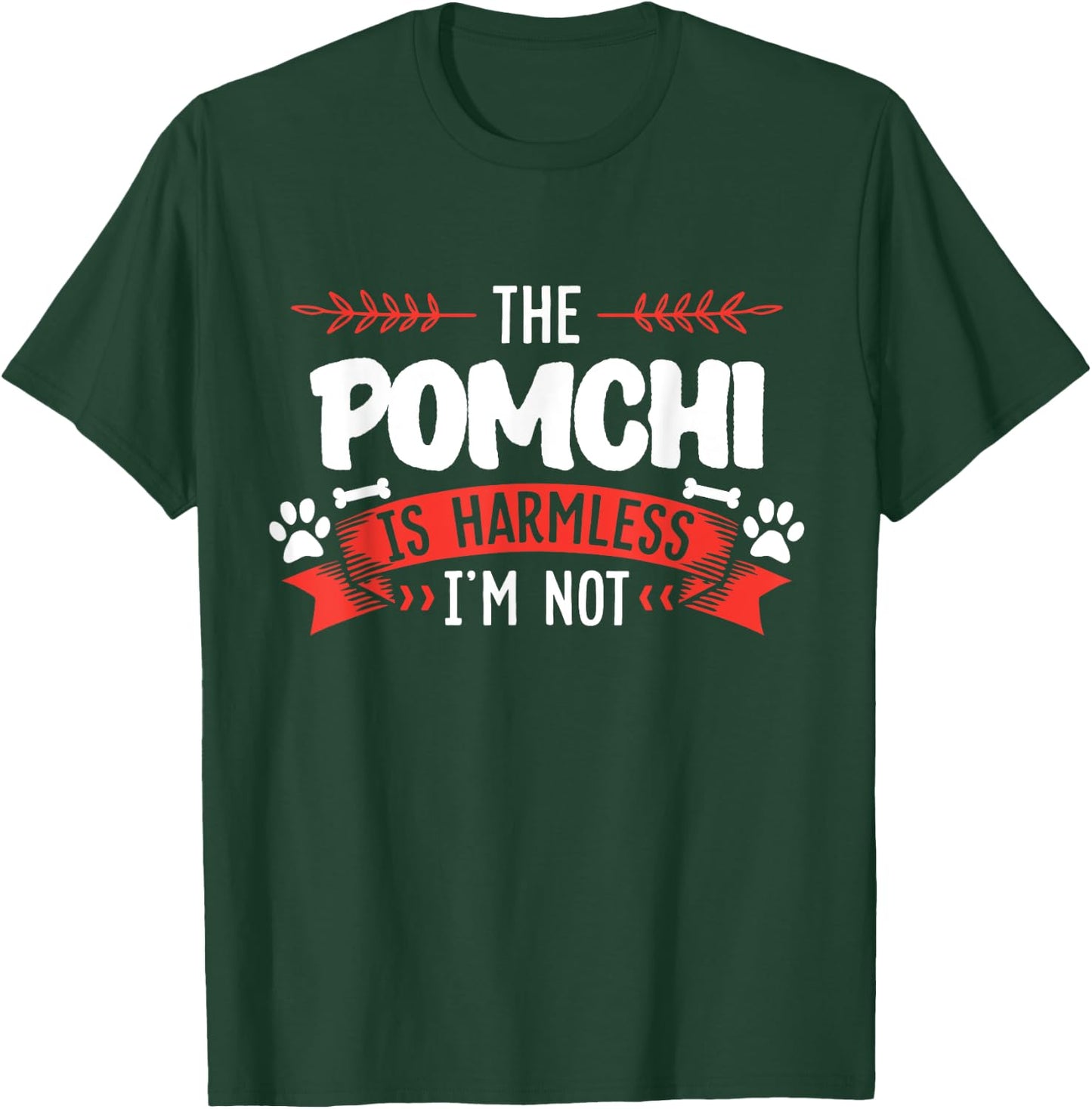 Pomchi Shirt Men Women Dog Mom Dog Lover T-Shirt - T-Shirt | Forest