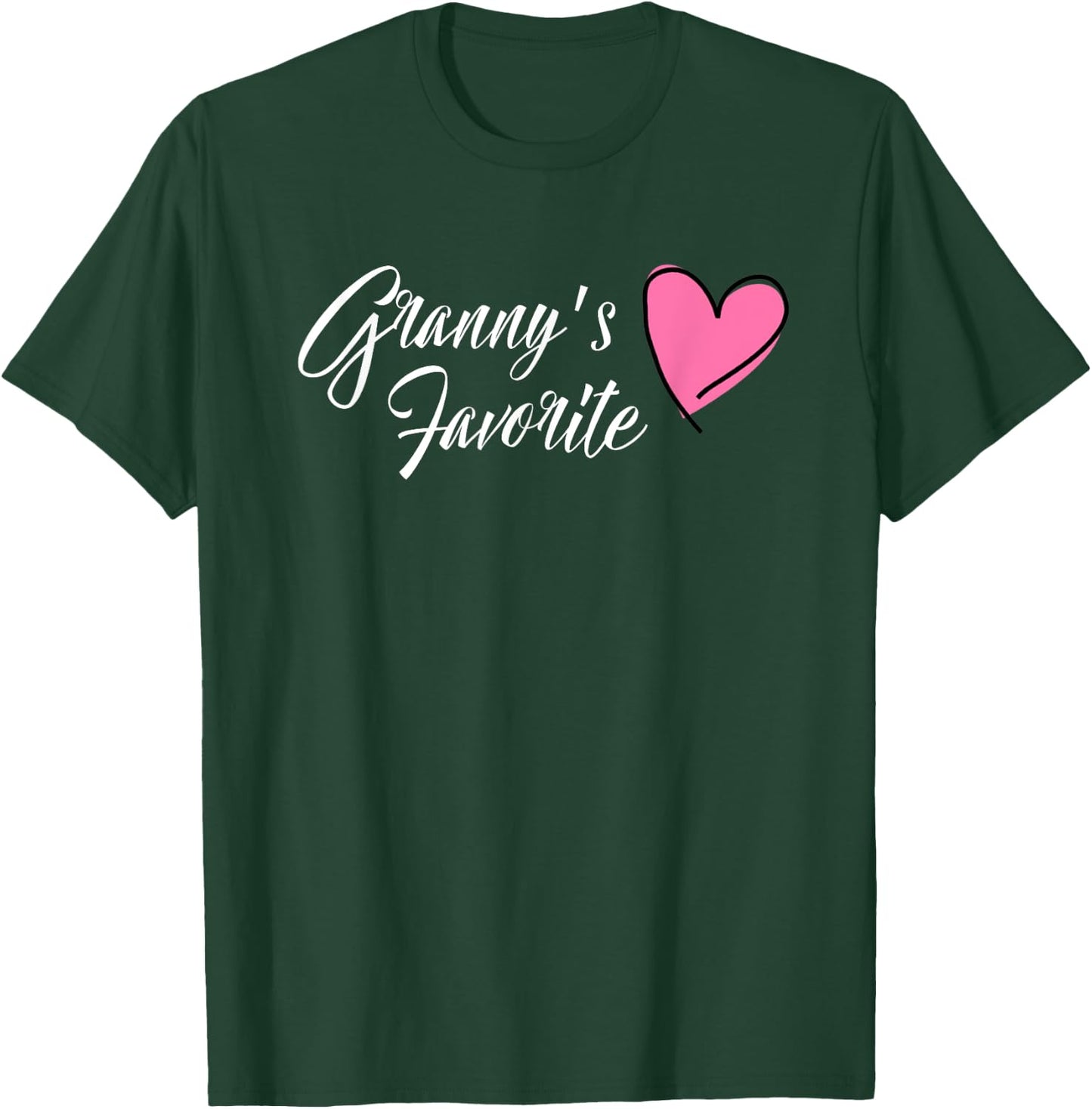 GRANNY'S FAVORITE Granddaughter Heart T-Shirt - T-Shirt | Forest