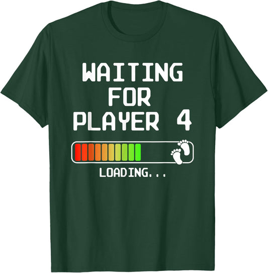 Gamer Pregnancy Announcement 2nd Baby Expectant Dad Player 4 T-Shirt - T-Shirt | Forest
