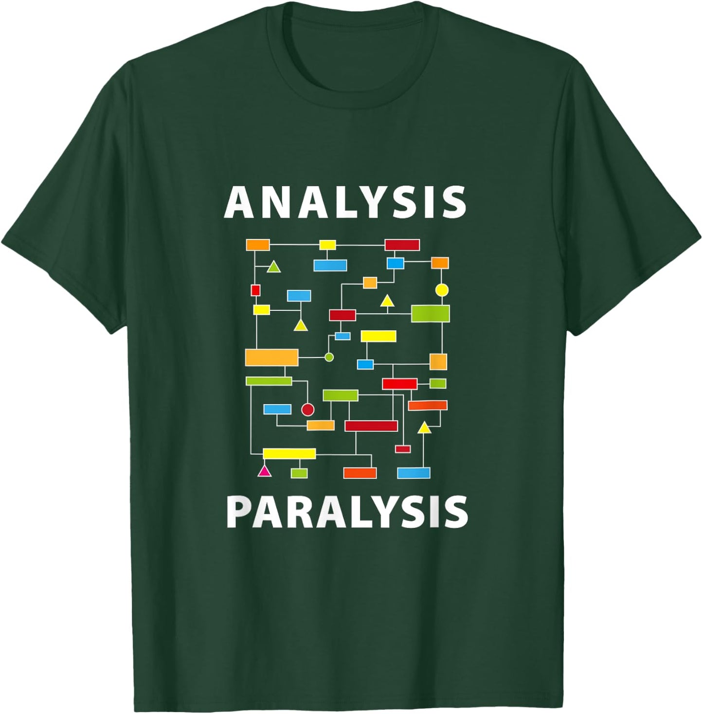 Funny Engineer Analysis Paralysis Geeky Over-Thinker Novelty T-Shirt - T-Shirt | Forest