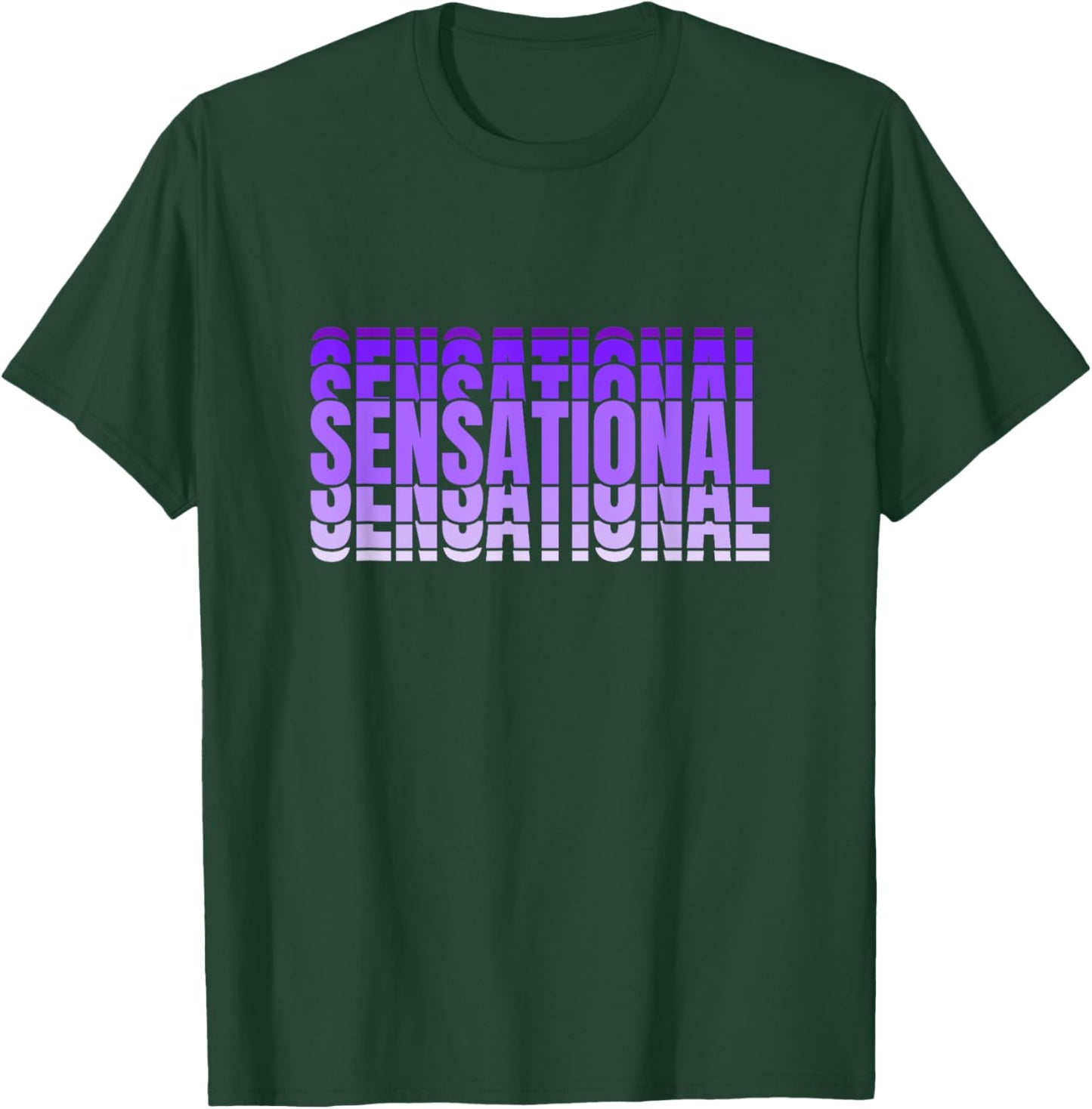 Purple Sensational Purple Color Graphic T-Shirt - T-Shirt | Forest