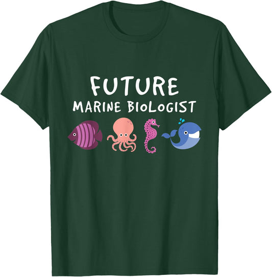Future Marine Biologist Ocean Life Enthusiast Sea Lover T-Shirt - T-Shirt | Forest