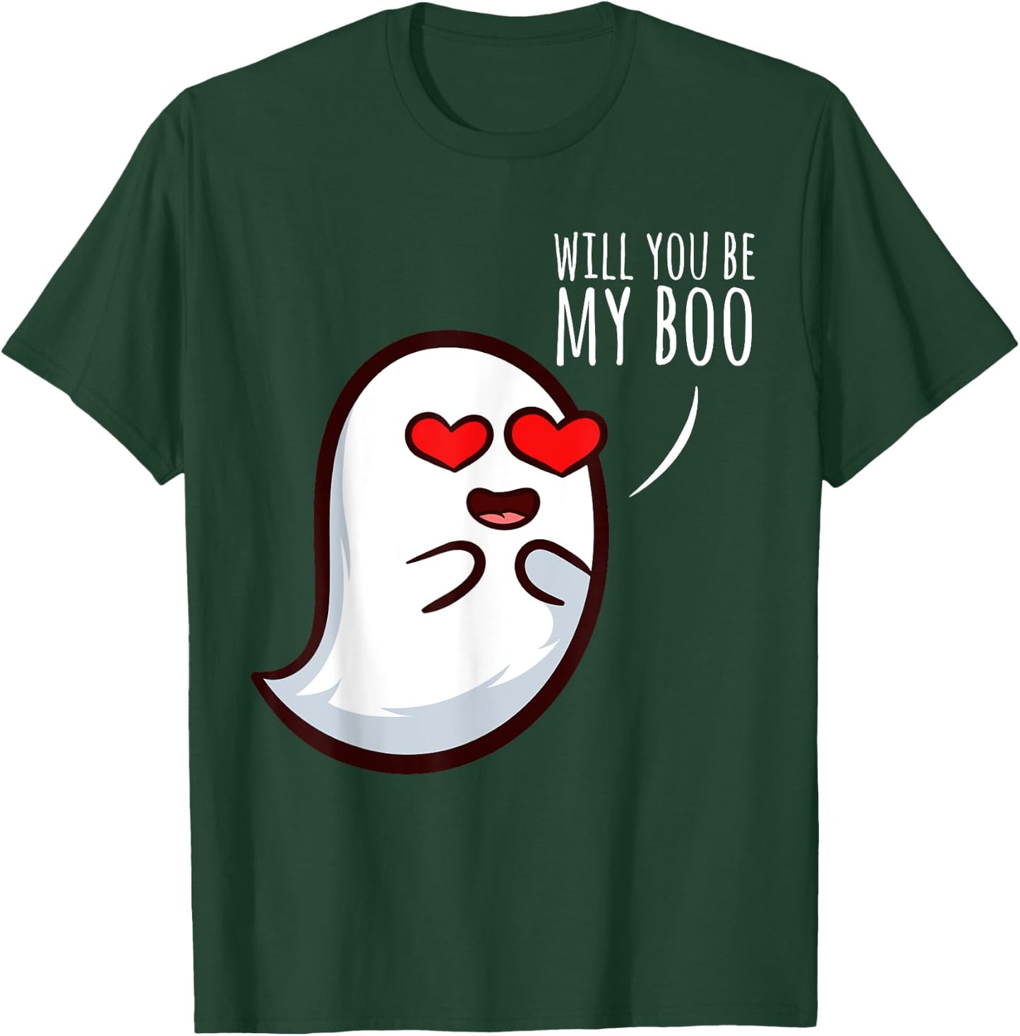Will you be my boo Halloween Costume 2020 Ghost Witches T-Shirt - T-Shirt | Forest
