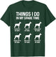 Things I Do In My Spare Time Doberman Dog Dad Mom Funny Dogs T-Shirt - T-Shirt | Forest