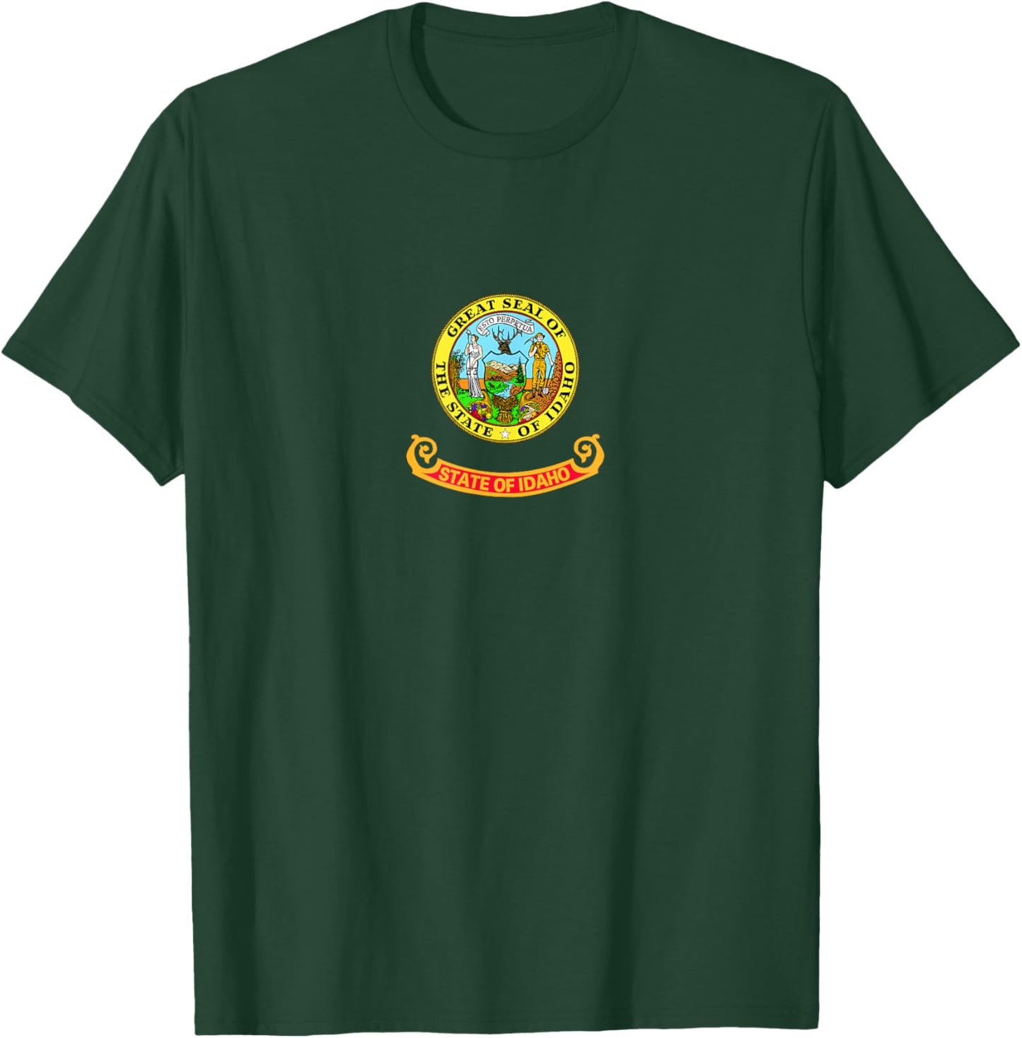Flag of the state of Idaho T-Shirt - T-Shirt | Forest