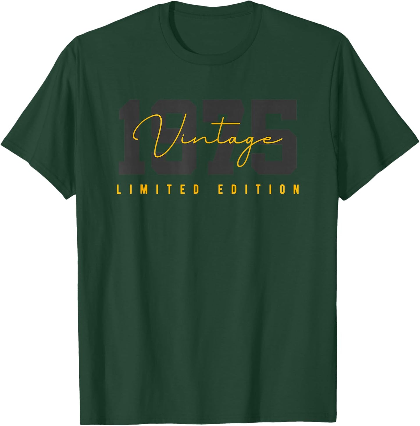 50th Birthday Vintage 50 Year Old Est 1975 LimitedEdition T-Shirt - T-Shirt | Forest