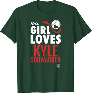 Kyle Schwarber This Girl Loves Gameday T-Shirt - T-Shirt | Forest