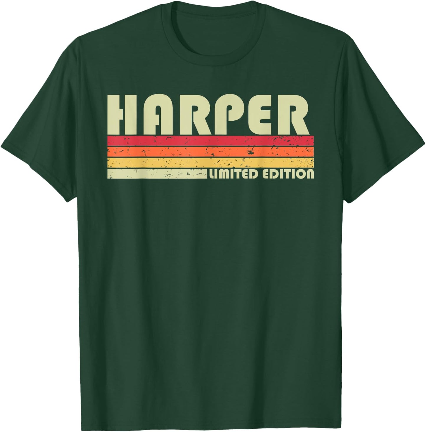 HARPER Surname Funny Retro Vintage 80s 90s Birthday Reunion T-Shirt - T-Shirt | Forest