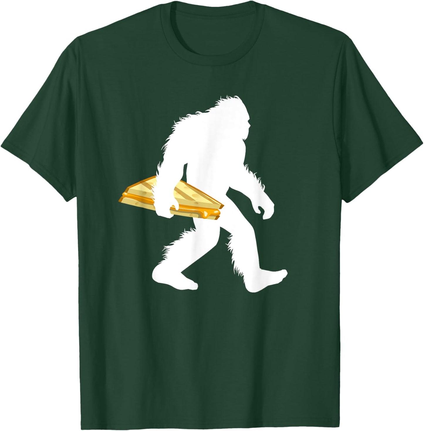 Bigfoot With Grilled Cheese Sasquatch Sandwich T-Shirt - T-Shirt | Forest