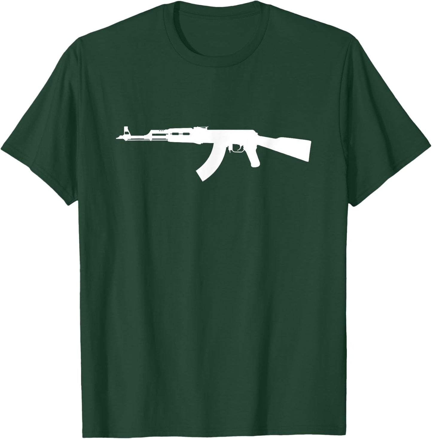 AK47 Kalashnikov Black -Adults T-Shirt - T-Shirt | Forest