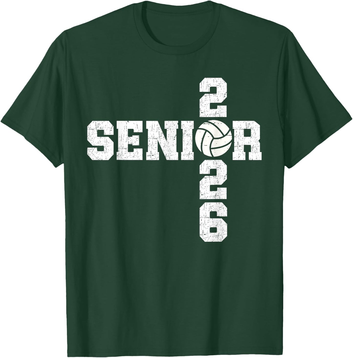 Senior Class of 2026 Volleyball Seniors Back to School 2026 T-Shirt - T-Shirt | Forest